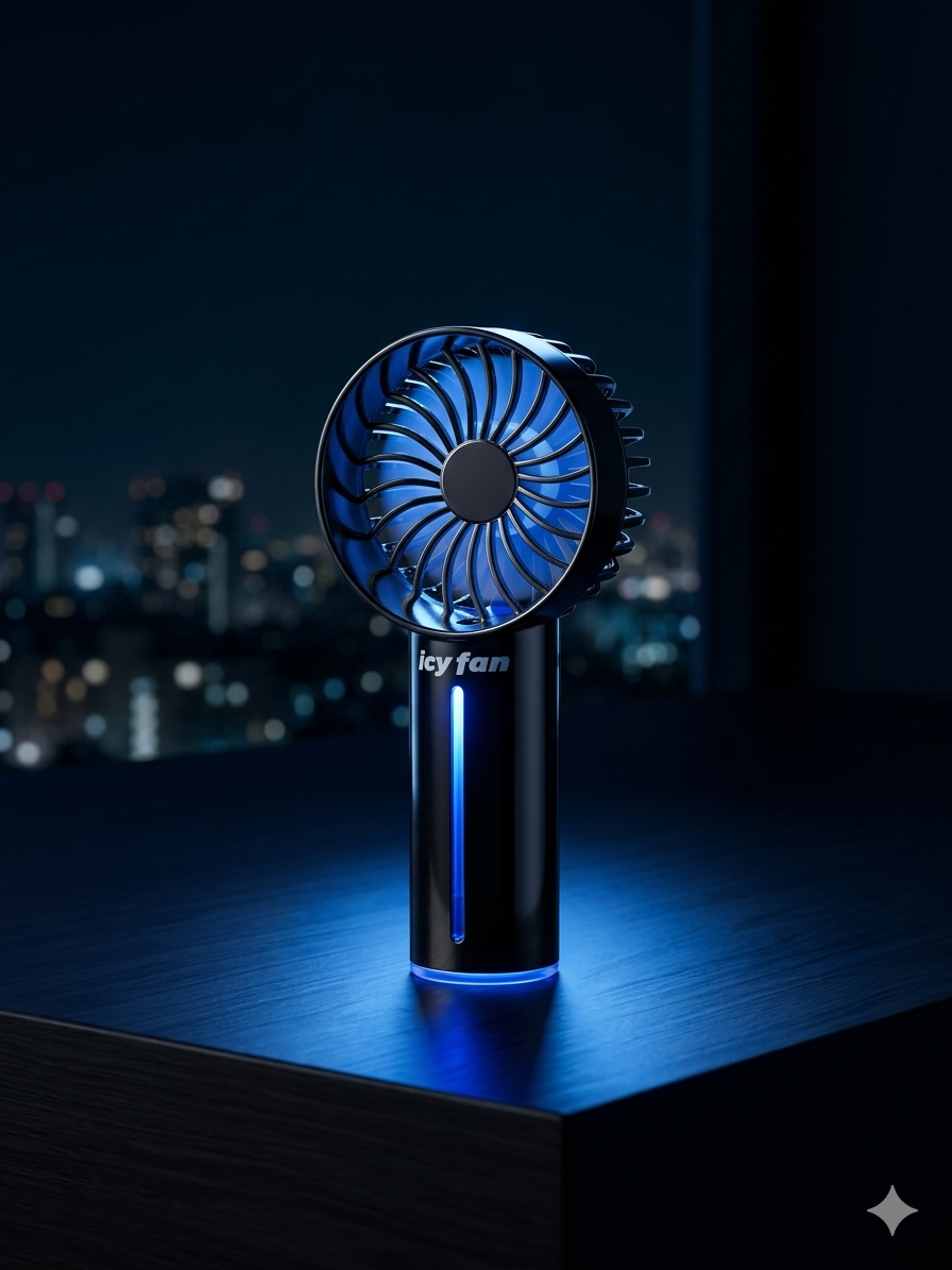 Light Up Portable Handheld Icy Spray Fan