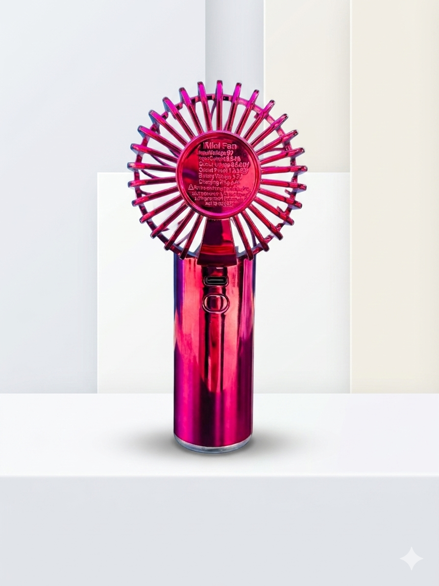 Light Up Portable Handheld Icy Spray Fan