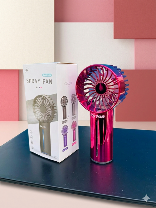 Light Up Portable Handheld Icy Spray Fan