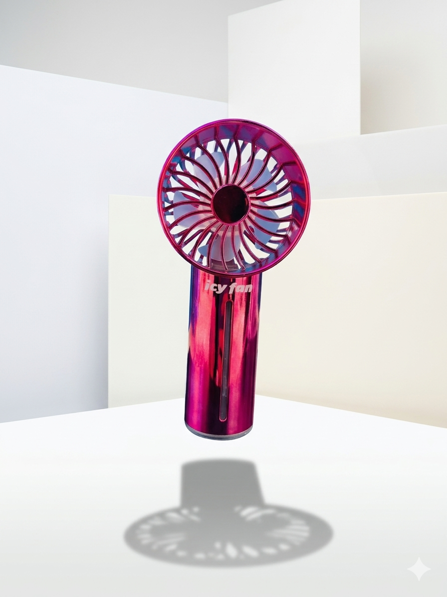 Light Up Portable Handheld Icy Spray Fan