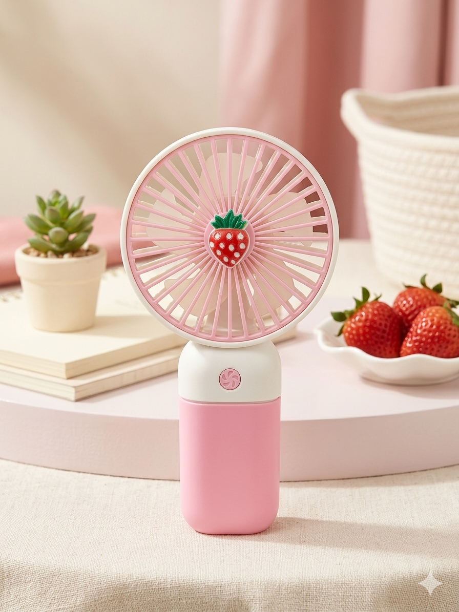 Mini Fan Rechargeable /Hanheld Desktop USB Fan Electric Portable Mini Desk Fan for Kids - Rechargeable USB Battery - Handheld Fan with Adjustable Speed - Versatile Usage