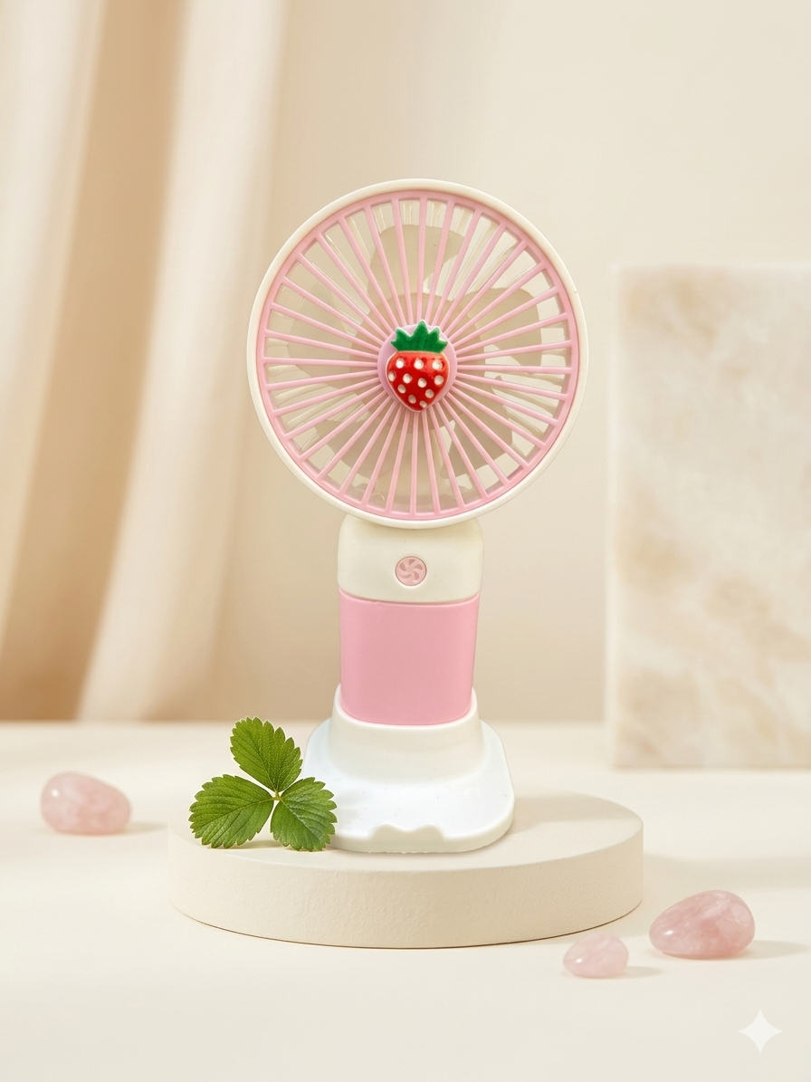 Mini Fan Rechargeable /Hanheld Desktop USB Fan Electric Portable Mini Desk Fan for Kids - Rechargeable USB Battery - Handheld Fan with Adjustable Speed - Versatile Usage