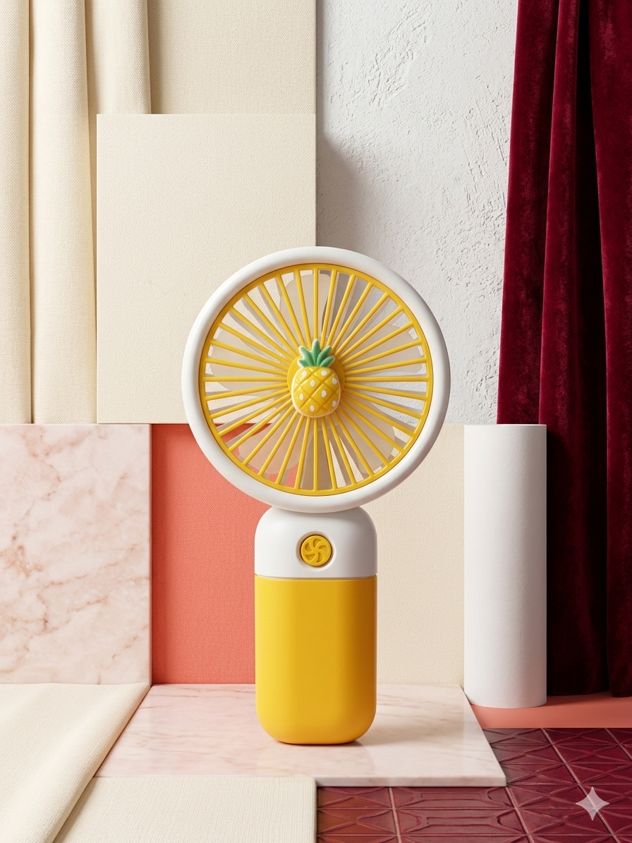 Mini Fan Rechargeable /Hanheld Desktop USB Fan Electric Portable Mini Desk Fan for Kids - Rechargeable USB Battery - Handheld Fan with Adjustable Speed - Versatile Usage